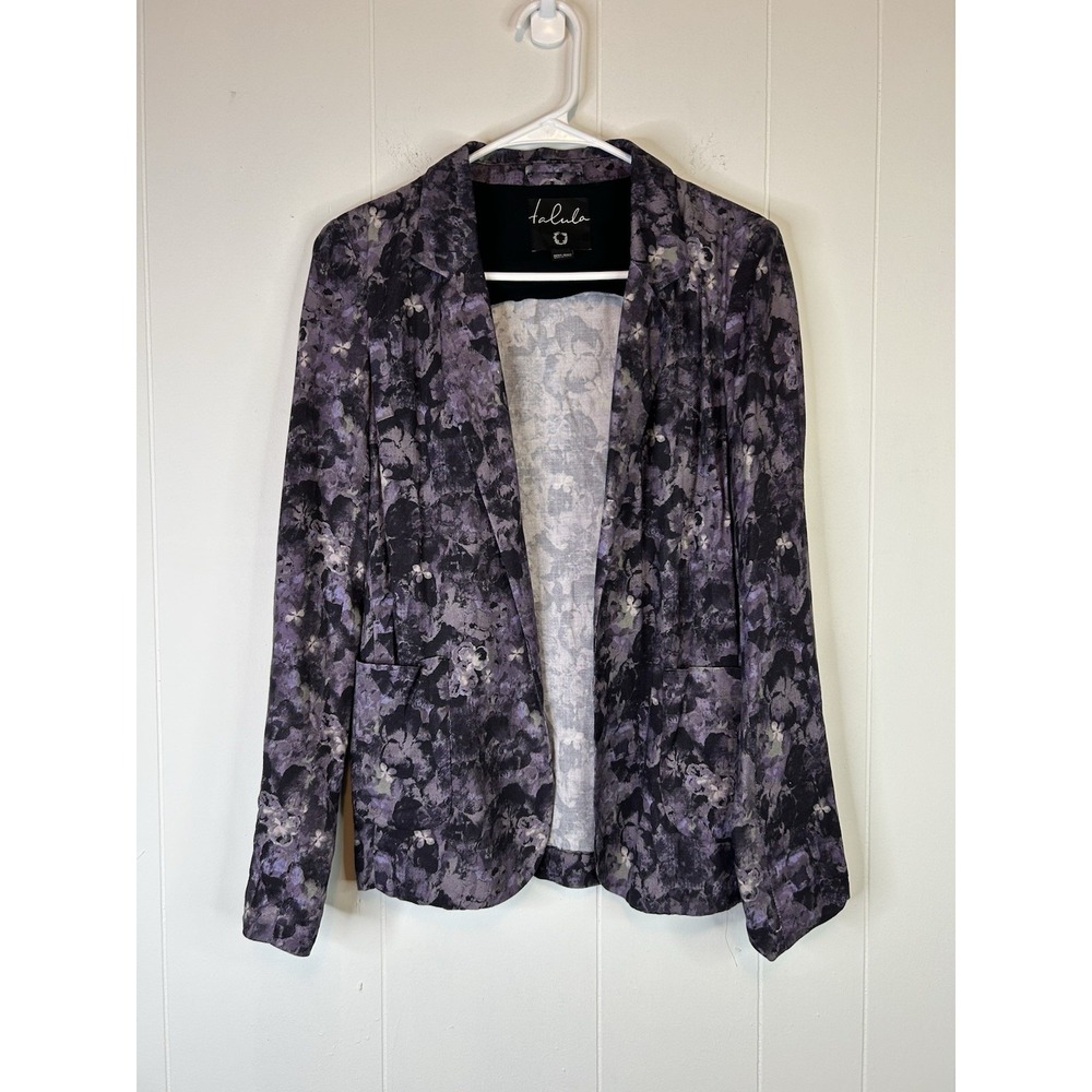 Talula Floral Print Blazer Jacket Size 00 Career Business Casual 243